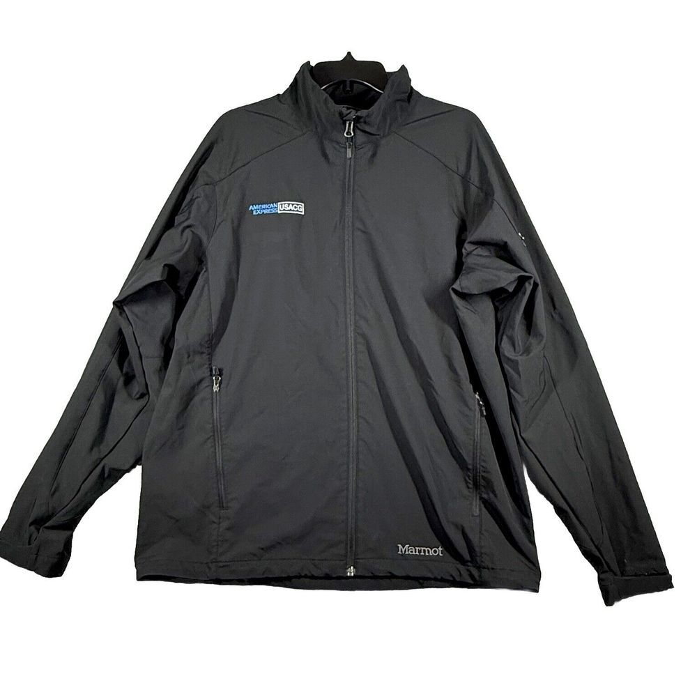 Marmot Approach Jacket Mens XL Black Water Repellent‎ Softshell 94410